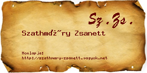 Szathmáry Zsanett névjegykártya