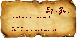 Szathmáry Zsanett névjegykártya