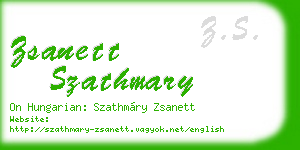 zsanett szathmary business card